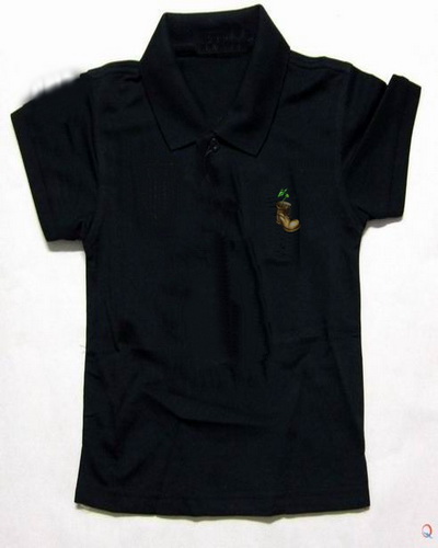 Children polo shirt all black - Click Image to Close